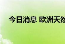 今日消息 欧洲天然气期货价格下跌6.5％