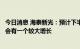 今日消息 海泰新光：预计下半年的内窥镜发货总量比上半年会有一个较大增长