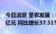 今日消息 圣农发展：8月实现销售收入16.85亿元 同比增长37.51%