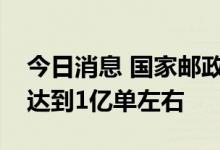 今日消息 国家邮政局：隐私面单日均使用量达到1亿单左右