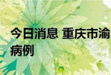 今日消息 重庆市渝中区报告1例新冠肺炎确诊病例