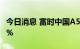 今日消息 富时中国A50指数期货涨幅扩大至2%