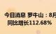 今日消息 罗牛山：8月销售生猪收入1.21亿元  同比增长112.68%