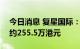 今日消息 复星国际：今日回购50万股  耗资约255.5万港元