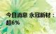 今日消息 永冠新材：多名股东拟合计减持不超6%