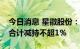 今日消息 星徽股份：股东孙才金、朱佳佳拟合计减持不超1%