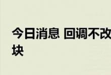 今日消息 回调不改配置价值 机构看好农业板块