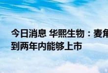 今日消息 华熙生物：麦角硫因发酵收率有量级突破 产品一到两年内能够上市