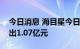 今日消息 海目星今日跌15.39% 四机构净卖出1.07亿元