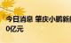 今日消息 肇庆小鹏新能源公司注册资本增至80亿元