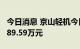 今日消息 京山轻机今日跌停 两机构净卖出7089.59万元