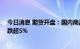 今日消息 期货开盘：国内商品期货开盘多数下跌 低硫燃油跌超5%