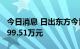 今日消息 日出东方今日涨停 一机构净买入4599.51万元