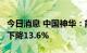 今日消息 中国神华：前8个月煤炭销售量同比下降13.6%