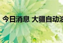 今日消息 大疆自动泊车下放10万元级别小车