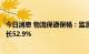 今日消息 物流保通保畅：监测港口完成集装箱吞吐量环比增长52.9%