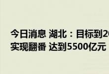 今日消息 湖北：目标到2024年底数字经济核心产业增加值实现翻番 达到5500亿元