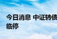 今日消息 中证转债低开0.02% 天箭转债盘中临停