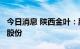 今日消息 陕西金叶：股东拟协议转让公司5%股份