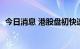 今日消息 港股盘初快速走低，恒指跌超1%