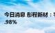 今日消息 彤程新材：宇通投资拟减持不超过1.98%
