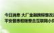 今日消息 大厂金融牌照整改进行时：京东、度小满、携程、平安普惠相继整合互联网小贷牌照