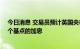 今日消息 交易员预计英国央行年底前将进行两次幅度为75个基点的加息