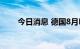 今日消息 德国8月PPI同比增45.8%