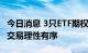 今日消息 3只ETF期权上市首日运行平稳 投资交易理性有序