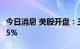 今日消息 美股开盘：三大指数低开  福特跌逾5%