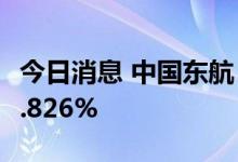 今日消息 中国东航：均瑶集团拟减持不超过0.826%
