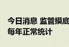 今日消息 监管摸底券商研究业务经营情况 属每年正常统计