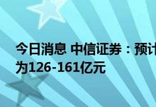 今日消息 中信证券：预计2025年我国气凝胶材料市场空间为126-161亿元