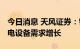 今日消息 天风证券：锂电池需求旺盛 带动锂电设备需求增长