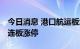 今日消息 港口航运板块继续走强 招商南油两连板涨停