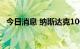 今日消息 纳斯达克100指数期货跌逾0.7%