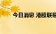 今日消息 港股联易融科技跌超15%