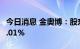 今日消息 金奥博：股东明景谷拟减持不超过1.01%