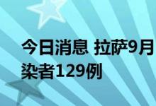 今日消息 拉萨9月22日新增本土新冠病毒感染者129例