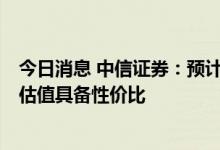 今日消息 中信证券：预计全年白电龙头盈利改善确定性强，估值具备性价比