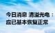 今日消息 清溢光电：目前掩膜版保护膜的供应已基本恢复正常