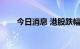 今日消息 港股跌幅扩大，恒指跌1%