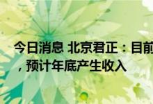 今日消息 北京君正：目前GREEN phy产品在欧美市场推广，预计年底产生收入