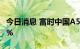 今日消息 富时中国A50指数期货涨幅扩大至1%