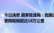 今日消息 国家能源局：我国油气“全国一张网”初步形成  管网规模超过18万公里