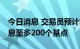 今日消息 交易员预计英国央行在11月前将加息至多200个基点