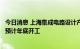今日消息 上海集成电路设计产业园保障性租赁住宅地块项目预计年底开工