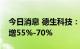 今日消息 德生科技：预计前三季度净利同比增55%-70%