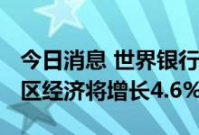 今日消息 世界银行：2023年东亚和太平洋地区经济将增长4.6%