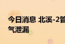 今日消息 北溪-2管道运行区域附近发现天然气泄漏